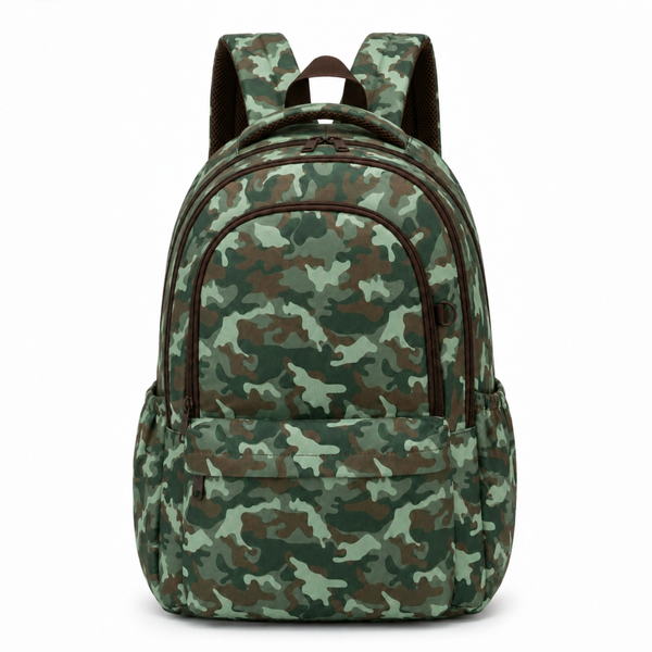 Camo Campus School Backpack-Campus Backpack-Kinnder