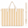 Mustard Stripe Library Bag-Library Bag-Kinnder