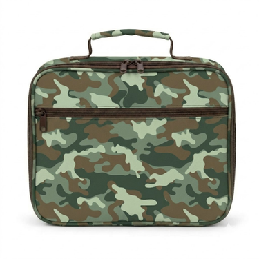 Camo Junior Insulated Lunch Bag + Ice Pack-Junior Lunch Bag-Kinnder