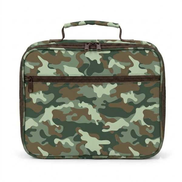 Camo Junior Insulated Lunch Bag + Ice Pack-Junior Lunch Bag-Kinnder