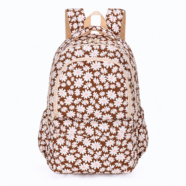 Bloom Tan Campus School Backpack-Campus Backpack-Kinnder