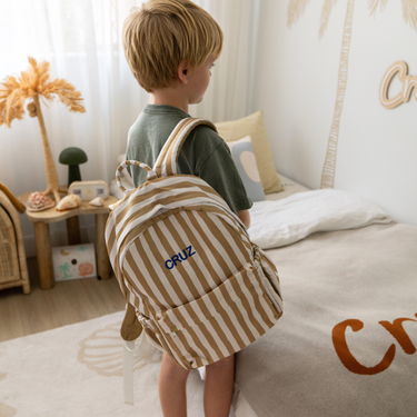 Mustard Stripe Junior School Backpack