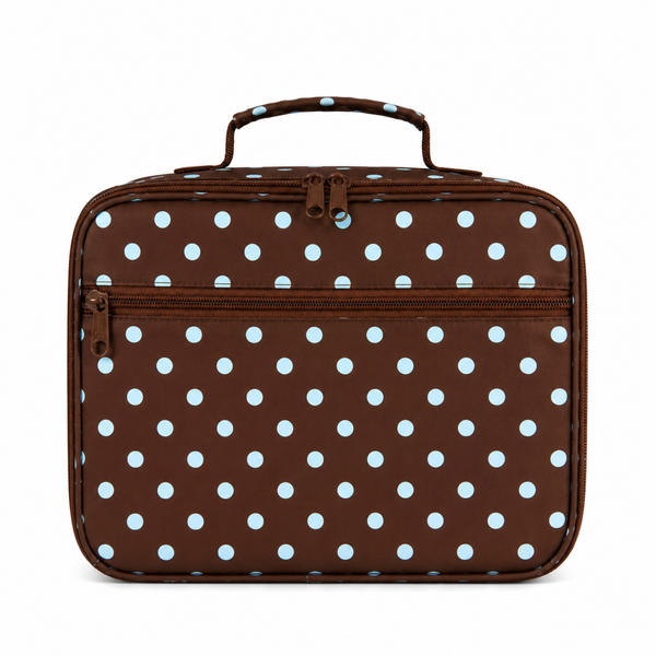 Polka Dots Junior Insulated Lunch Bag + Ice Pack-Junior Lunch Bag-Kinnder