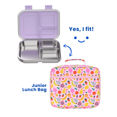 Bento 3 Blueberry Stainless Steel Bento Lunch Box-Kinnder
