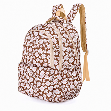 Bloom Tan Campus School Backpack-Campus Backpack-Kinnder