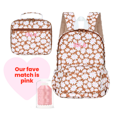 Bloom Tan Campus School Backpack-Campus Backpack-Kinnder