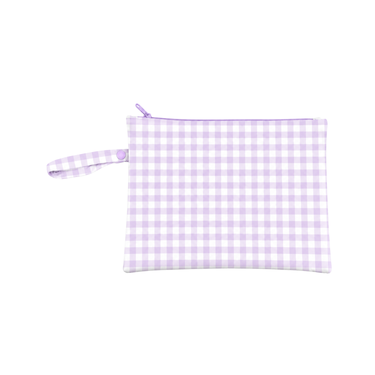 Blossom Sherbet/Lilac Gingham Wet Bag Duo-Wet Bag-Kinnder