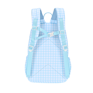 Blue Gingham Mini Daycare/Toddler Backpack-Mini Backpack-Kinnder