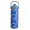 Blue Pixel Stainless Steel Drink Bottle-Drink Bottle-Kinnder