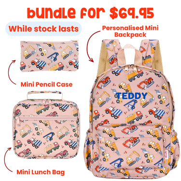 Construction Crew Mini Daycare/Toddler Backpack-Mini Backpack-Kinnder