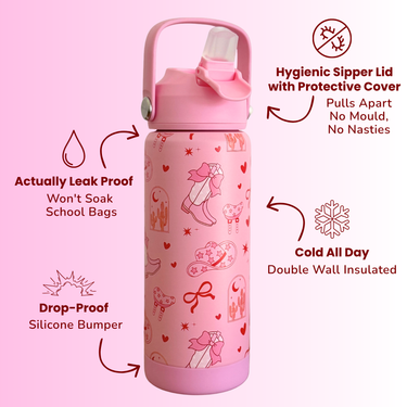 Dolly Stainless Steel Drink Bottle-Drink Bottle-Kinnder