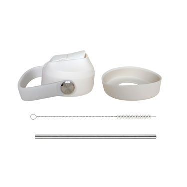 Drink Bottle Lid, Bumper & Stainless Steel Straw Set-Kinnder