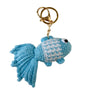 Fish Crochet Bag Charm Keyring-Kinnder