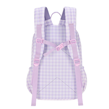 Lilac Gingham Mini Daycare/Toddler Backpack-Mini Backpack-Kinnder