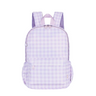 Lilac Gingham Mini Daycare/Toddler Backpack-Mini Backpack-Kinnder