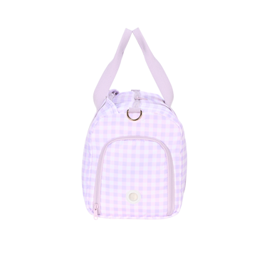 Lilac Gingham Weekend/Sport Duffle Bag-Duffle Bag-Kinnder