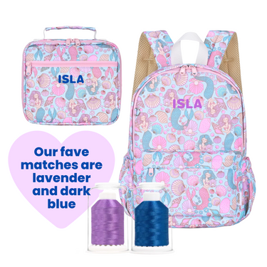 Mermaid Aqua Mini Daycare/Toddler Backpack-Mini Backpack-Kinnder