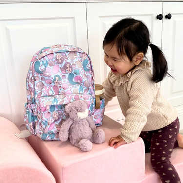 Mermaid Aqua Mini Daycare/Toddler Backpack-Mini Backpack-Kinnder