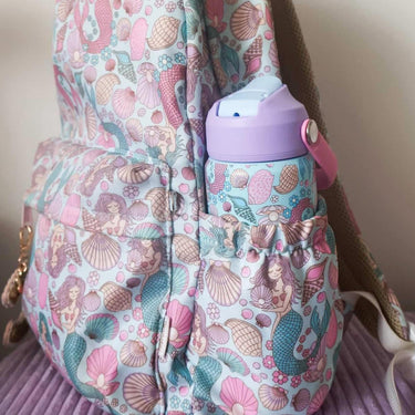 Mermaid Aqua Stainless Steel Drink Bottle-Drink Bottle-Kinnder