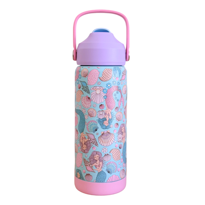 Mermaid Aqua Stainless Steel Drink Bottle-Drink Bottle-Kinnder