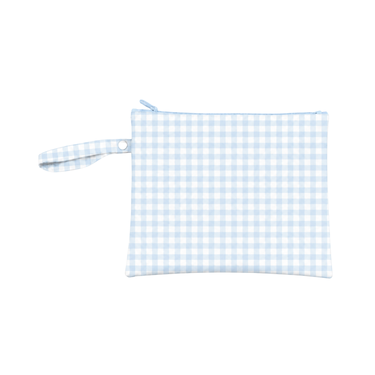 Mermaid Aqua/Blue Gingham Wet Bag Duo-Wet Bag-Kinnder