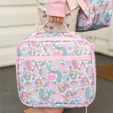 Mermaid Aqua Junior Insulated Lunch Bag + Ice Pack-Junior Lunch Bag-Kinnder