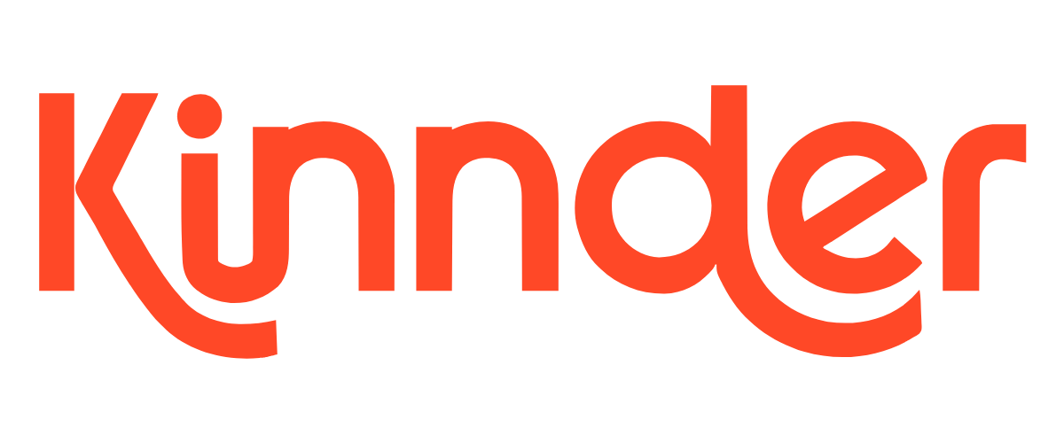 orange kinnder logo in a transparent background