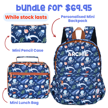Ocean Friends Mini Daycare/Toddler Backpack-Mini Backpack-Kinnder