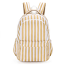 Mustard Stripe Campus School Backpack-Campus Backpack-Kinnder