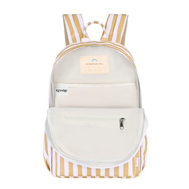 Mustard Stripe Junior Kindy/School Backpack-Junior Backpack-Kinnder