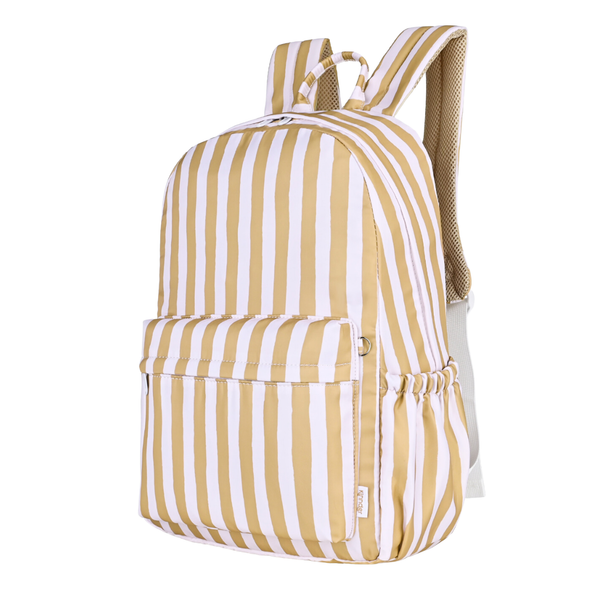 Mustard Stripe Junior Kindy/School Backpack-Junior Backpack-Kinnder