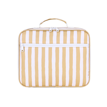 Mustard Stripe Mini Insulated Lunch Bag-Kinnder