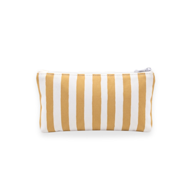 Mustard Stripe Mini Pencil Case-Kinnder
