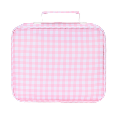 Pink Gingham Junior Insulated Lunch Bag + Ice Pack-Junior Lunch Bag-Kinnder