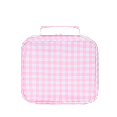 Pink Gingham Mini Insulated Lunch Bag-Kinnder