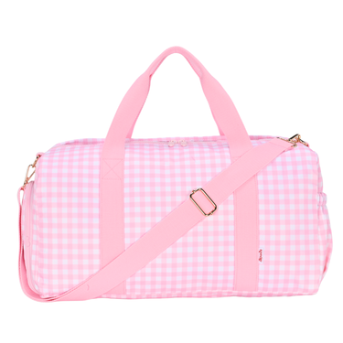 Pink Gingham Weekend/Sport Duffle Bag-Duffle Bag-Kinnder