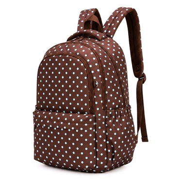 Polka Dots Campus School Backpack-Campus Backpack-Kinnder