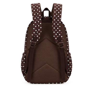 Polka Dots Campus School Backpack-Campus Backpack-Kinnder