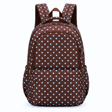 Polka Dots Campus School Backpack-Campus Backpack-Kinnder