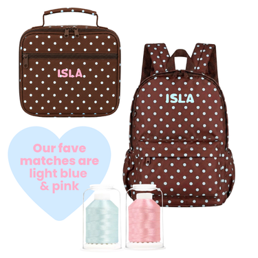Polka Dots Mini Daycare/Toddler Backpack-Mini Backpack-Kinnder