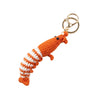 Shrimp Crochet Bag Charm Keyring-Kinnder