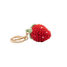 Strawberry Crochet Bag Charm Keyring-Kinnder