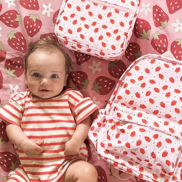 Strawberry Fields Mini Insulated Lunch Bag-Kinnder